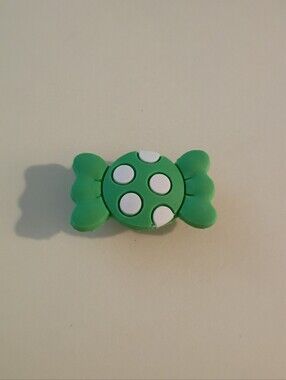 10 for $10 Jibbitz Croc Charm - Candy Green & White Polka Dot Wrapper